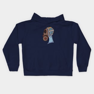 man wearing a mask Kids Hoodie